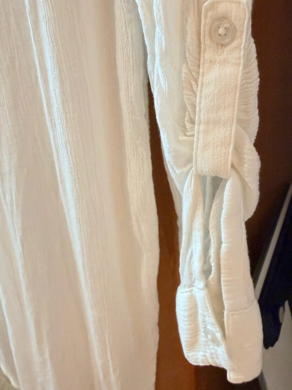 Prana Fernie Flowy Tencel Coverup Long Shirt White. Small. - Picture 12 of 14